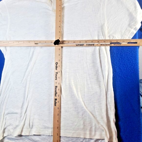 Faherty Short-sleeve Henley Shirt Men's Size Large - Picture 5 of 15